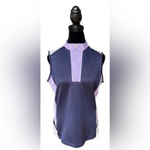 Izod: Sleeveless Panel Golf Polo